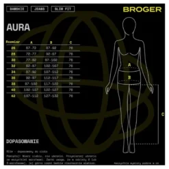Jeansy motocyklowe damskie BROGER AURA LADY BLUE niebieski