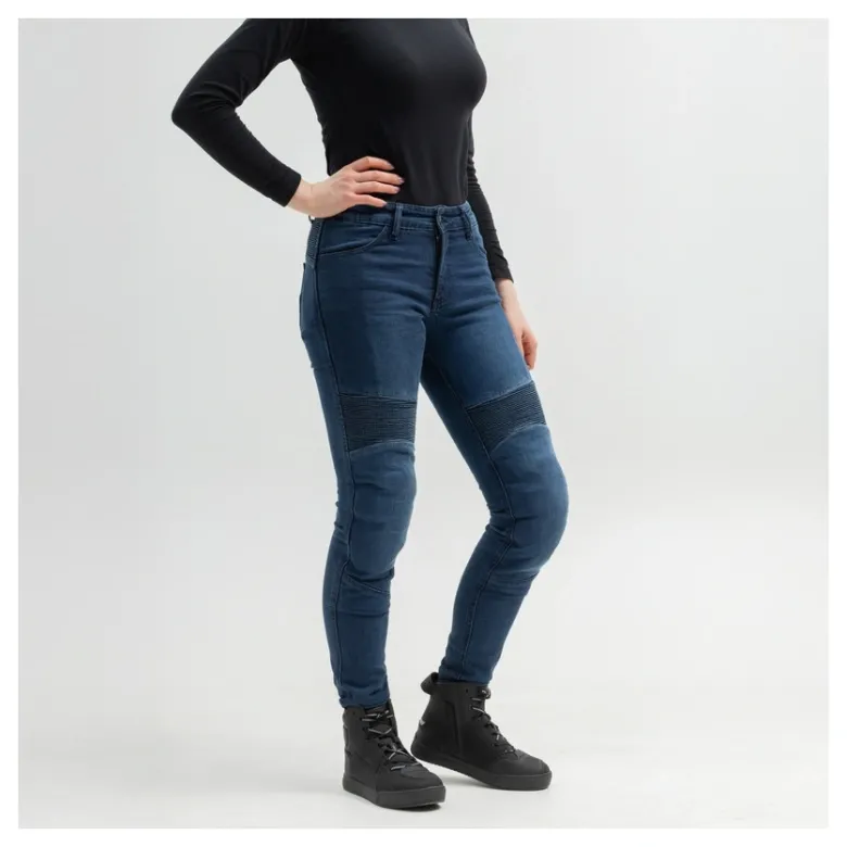 Jeansy motocyklowe damskie BROGER AURA LADY BLUE niebieski