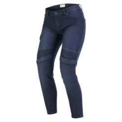 Jeansy motocyklowe damskie BROGER OHIO RAW NAVY granatowy