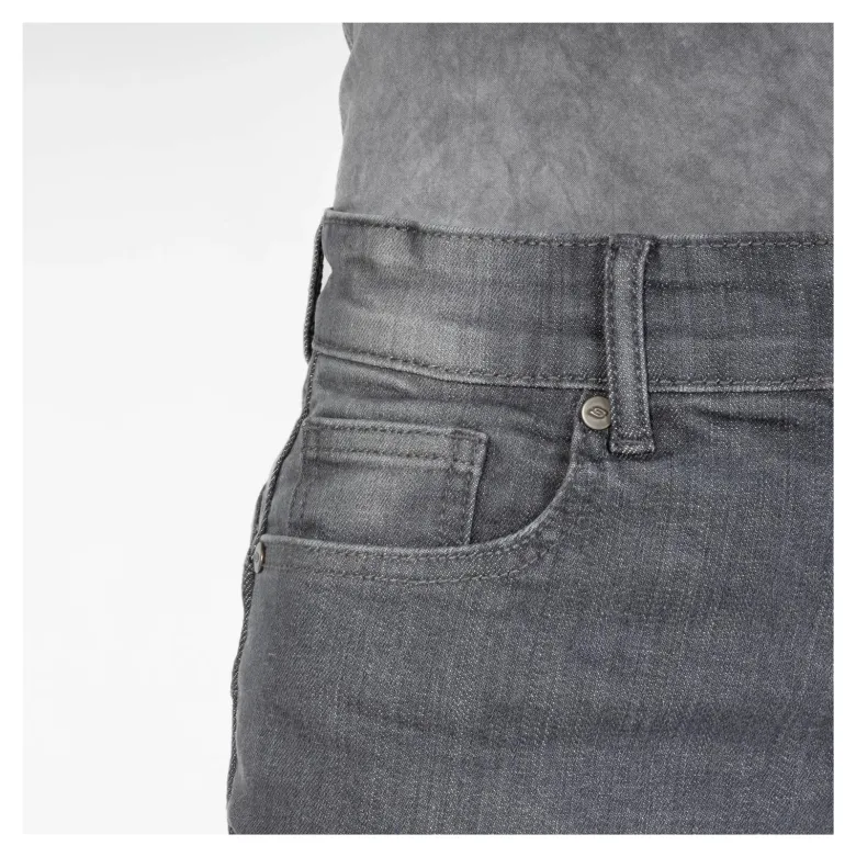 Jeansy motocyklowe damskie OZONE STRIKER LADY SLIM FIT WASHED GREY szary