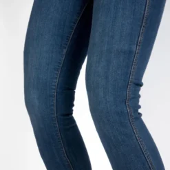 Jeansy motocyklowe damskie OZONE STRIKER LADY SLIM FIT WASHED BLUE niebieski