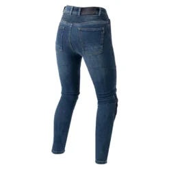 Jeansy motocyklowe damskie OZONE AGNESS II LADY WASHED BLUE niebieski