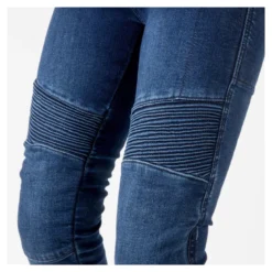 Jeansy motocyklowe damskie OZONE AGNESS II LADY BLUE granatowy niebieski