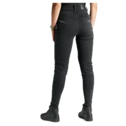 Jeansy motocyklowe damskie PANDO MOTO KUSARI COR BLACK czarny