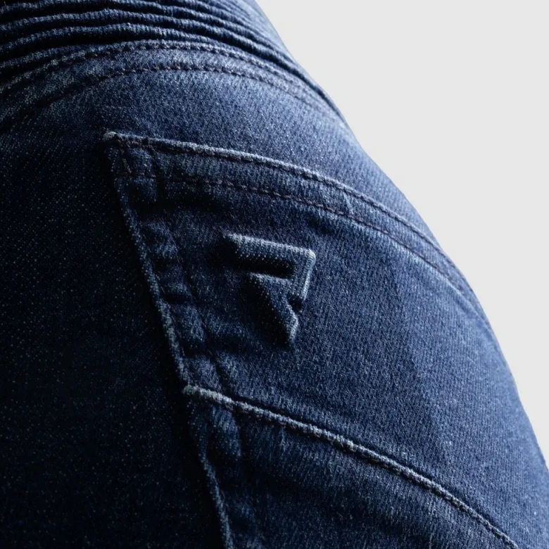 Jeansy motocyklowe damskie REBELHORN AGNESS 2 MONOLAYER WASHED BLUE niebieski