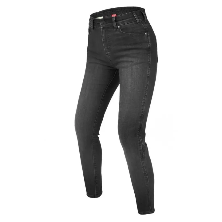 Jeansy motocyklowe damskie REBELHORN CLASSIC III LADY SLIM FIT WASHED BLACK czarny