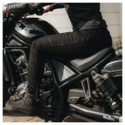 Jeansy motocyklowe damskie REBELHORN ASH LADY BLACK czarny