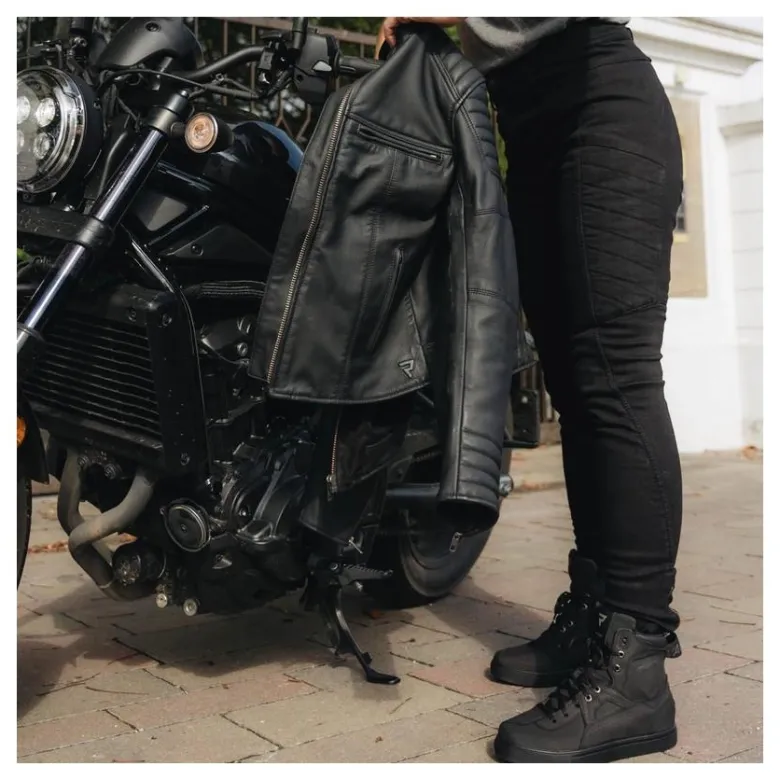 Jeansy motocyklowe damskie REBELHORN ASH LADY BLACK czarny