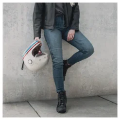 Jeansy motocyklowe damskie REBELHORN CLASSIC III LADY SLIM FIT WASHED BLUE niebieski