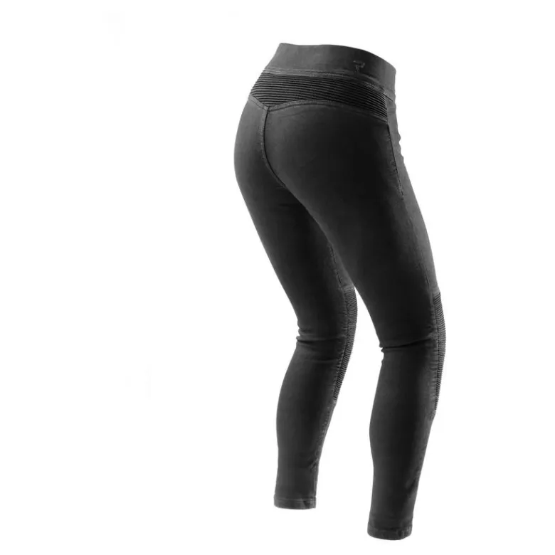 Jeansy motocyklowe damskie REBELHORN CHICA BLACK czarny