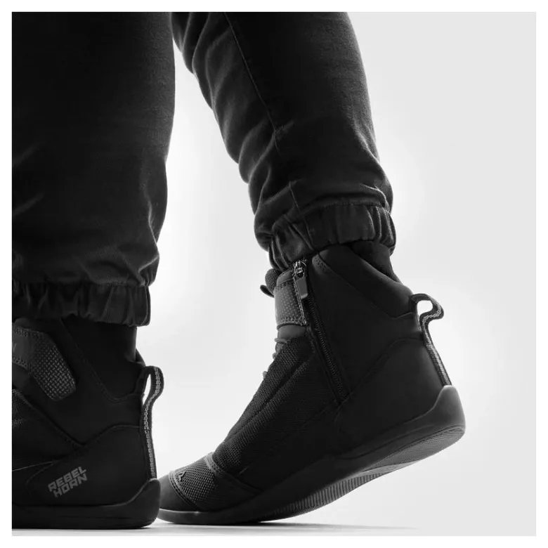 Jeansy motocyklowe damskie REBELHORN FASTER LADY BLACK czarny