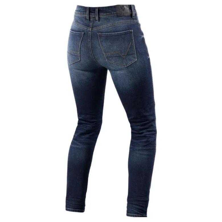 Jeansy motocyklowe damskie REVIT MARLEY LADY MEDIUM BLUE USED niebieski