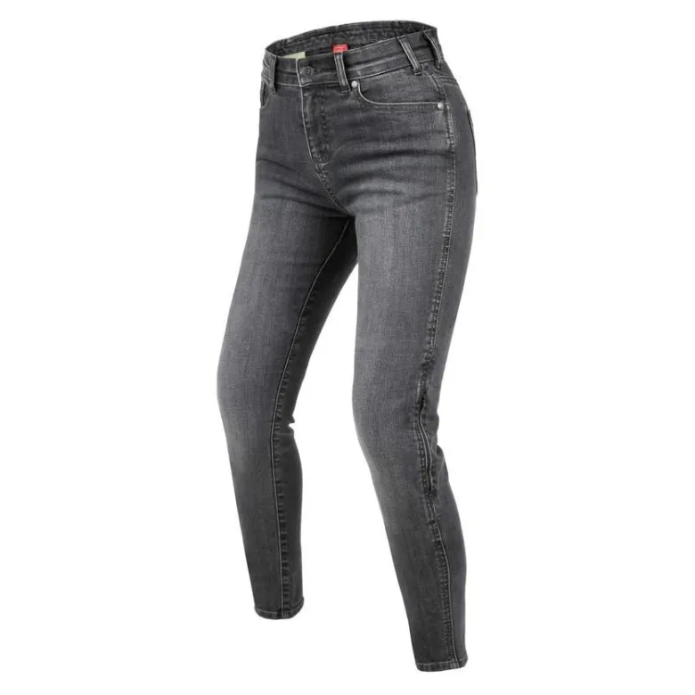 Jeansy motocyklowe damskie REBELHORN CLASSIC III LADY SKINNY FIT WASHED GREY szary