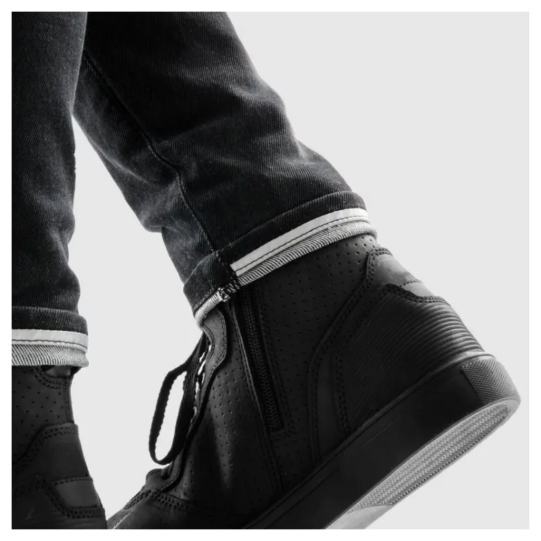 Jeansy motocyklowe damskie REBELHORN BRONCO MONOLAYER LADY WASHED BLACK czarny
