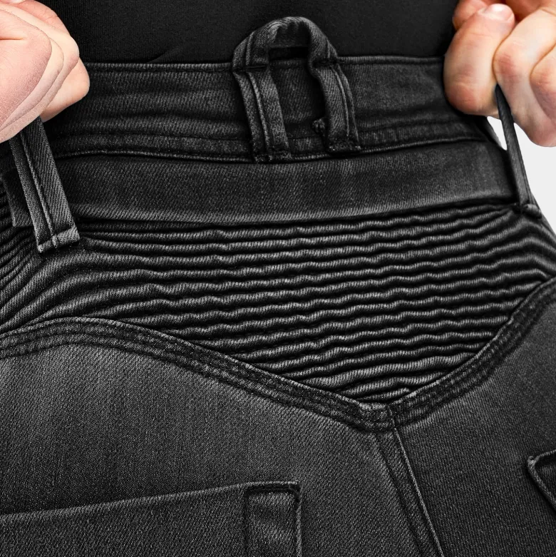Jeansy motocyklowe damskie SHIMA ZENITH LADY BLACK czarny