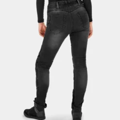 Jeansy motocyklowe damskie SHIMA ZENITH LADY BLACK czarny