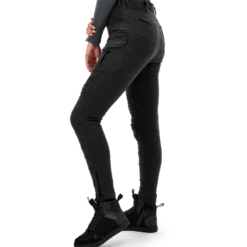 Jeansy motocyklowe damskie SHIMA GIRO 3.0 LADY BLACK czarny