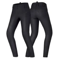 Jeansy motocyklowe damskie SHIMA NOX 2.0 WAX czarny