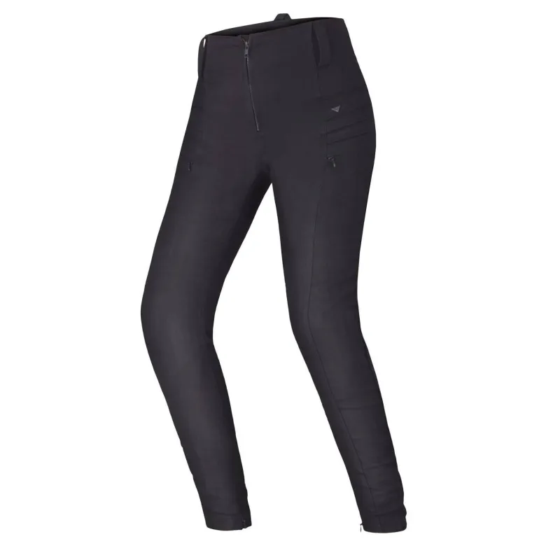 Jeansy motocyklowe damskie SHIMA NOX 2.0 BLACK czarny