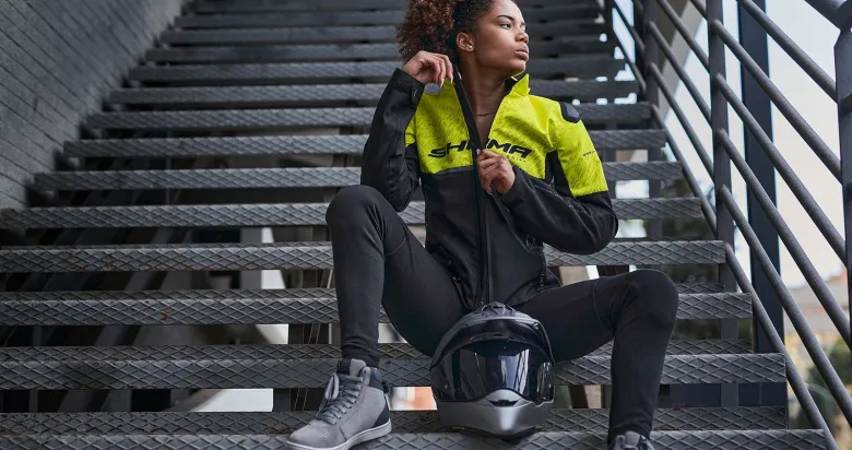 Jeansy motocyklowe damskie SHIMA CRUZ 2.0 BLACK czarny