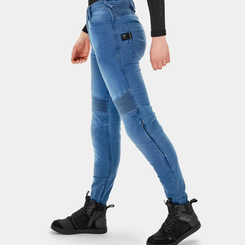 Jeansy motocyklowe damskie SHIMA ZENITH LADY BLUE niebieski