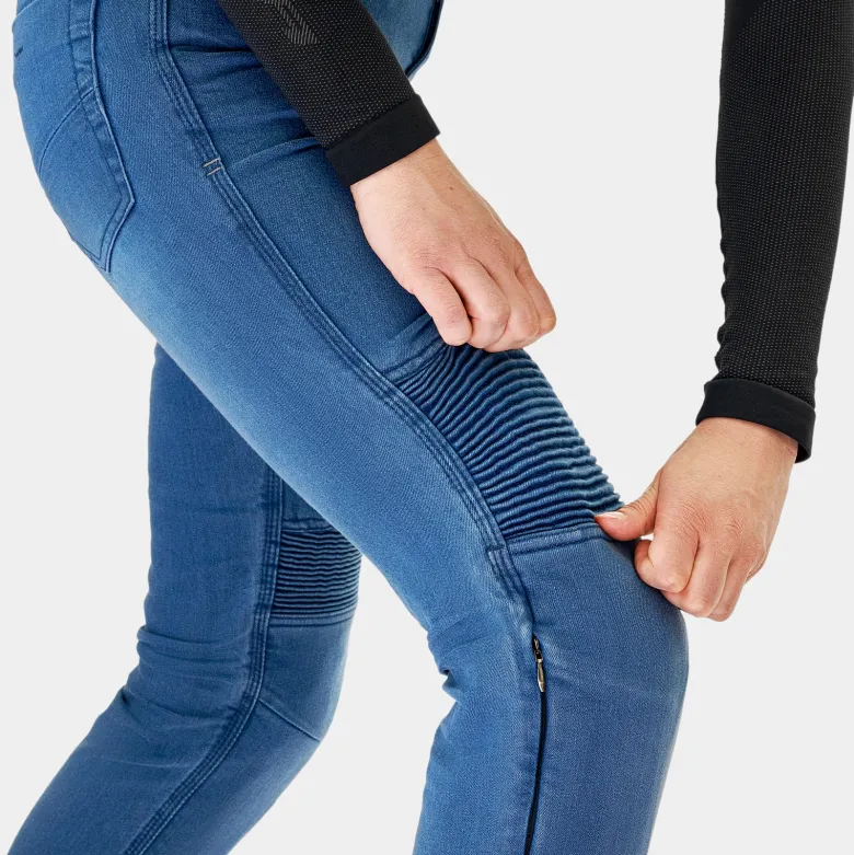 Jeansy motocyklowe damskie SHIMA ZENITH LADY BLUE niebieski