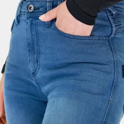 Jeansy motocyklowe damskie SHIMA ZENITH LADY BLUE niebieski