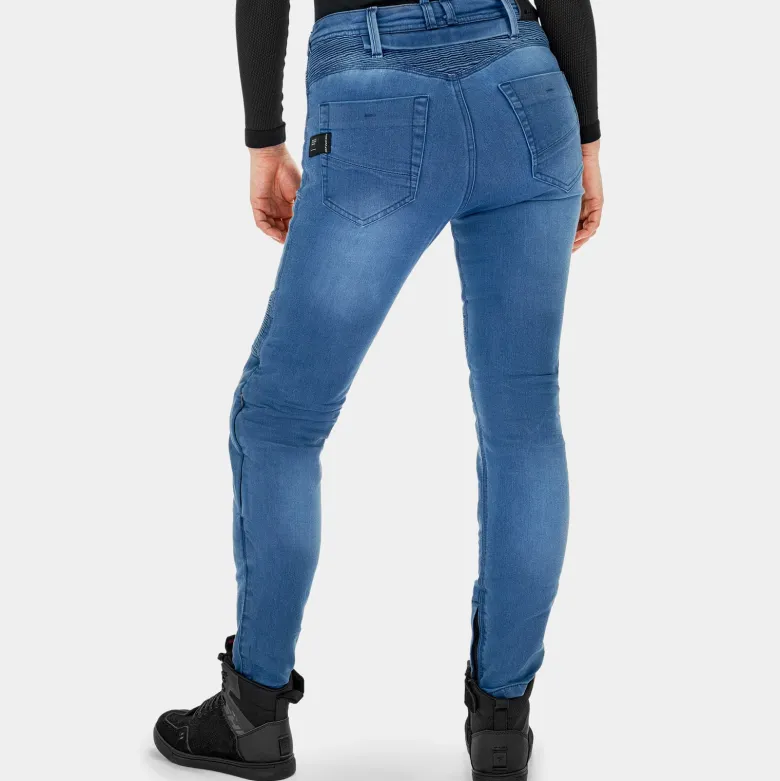 Jeansy motocyklowe damskie SHIMA ZENITH LADY BLUE niebieski