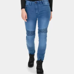 Jeansy motocyklowe damskie SHIMA ZENITH LADY BLUE niebieski
