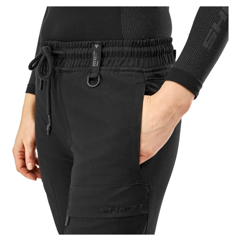 Jeansy motocyklowe damskie SHIMA JOGGSY LADY BLACK czarny