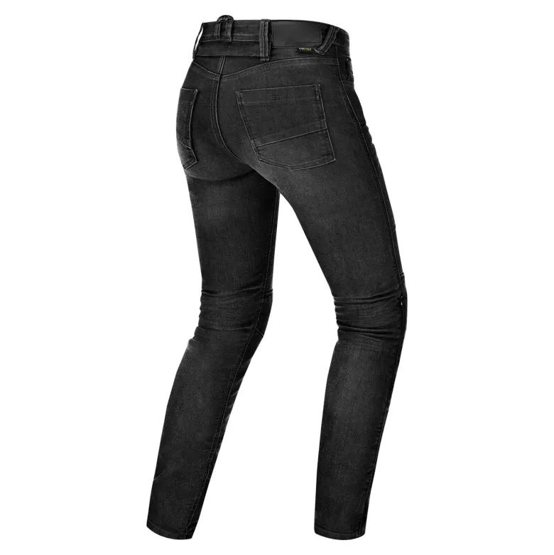 Jeansy motocyklowe damskie SHIMA RIDGE LADY BLACK czarny