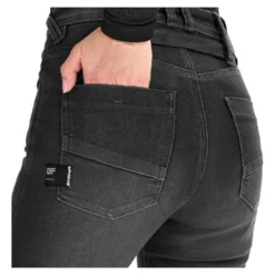 Jeansy motocyklowe damskie SHIMA RIDGE LADY BLACK czarny