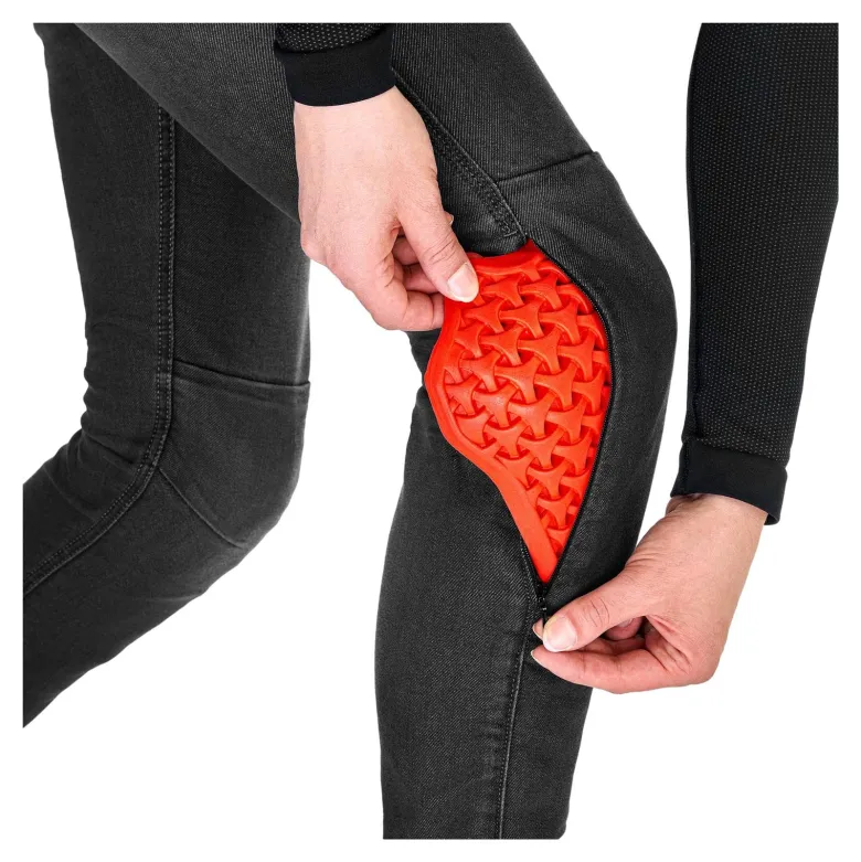 Jeansy motocyklowe damskie SHIMA RIDGE LADY BLACK czarny