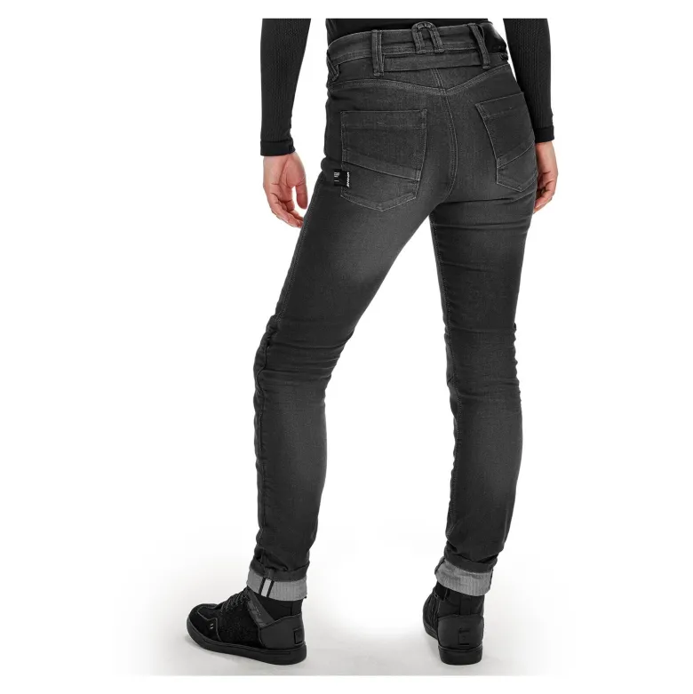 Jeansy motocyklowe damskie SHIMA RIDGE LADY BLACK czarny