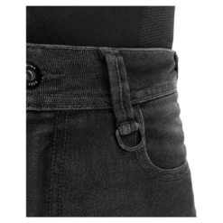 Jeansy motocyklowe damskie SHIMA RIDGE LADY BLACK czarny