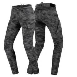 Jeansy motocyklowe damskie SHIMA GIRO 2.0 LADY CAMO szary czarny