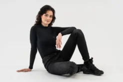Jeansy motocyklowe damskie SHIMA METRO LADY BLACK czarny