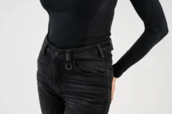 Jeansy motocyklowe damskie SHIMA METRO LADY BLACK czarny