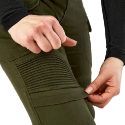 Jeansy motocyklowe damskie SHIMA GIRO 3.0 LADY KHAKI zielony