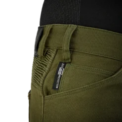 Jeansy motocyklowe damskie SHIMA GIRO 3.0 LADY KHAKI zielony