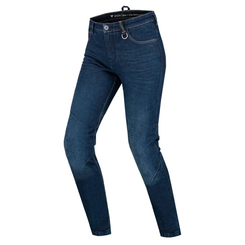 Jeansy motocyklowe damskie SHIMA DEVON LADY DARK BLUE granatowy niebieski