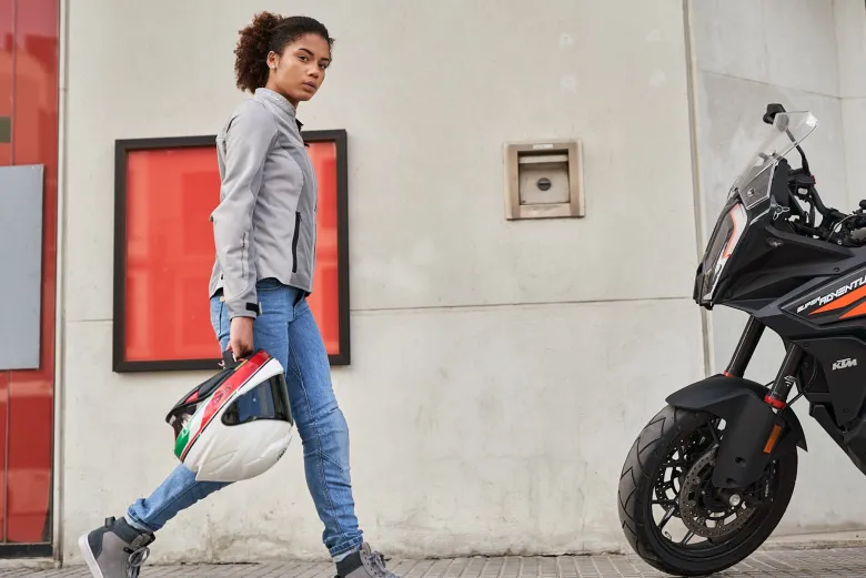 Jeansy motocyklowe damskie SHIMA DEVON LADY BLUE niebieski