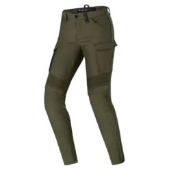 Jeansy motocyklowe damskie SHIMA GIRO 2.0 LADY KHAKI zielony