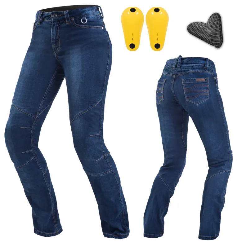 Jeansy motocyklowe damskie SHIMA SANSA BLUE niebieski