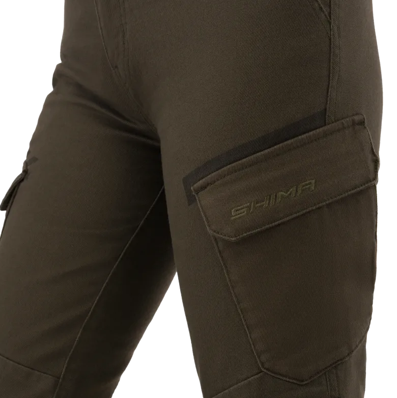 Jeansy motocyklowe damskie SHIMA RECON LADY GREEN zielony