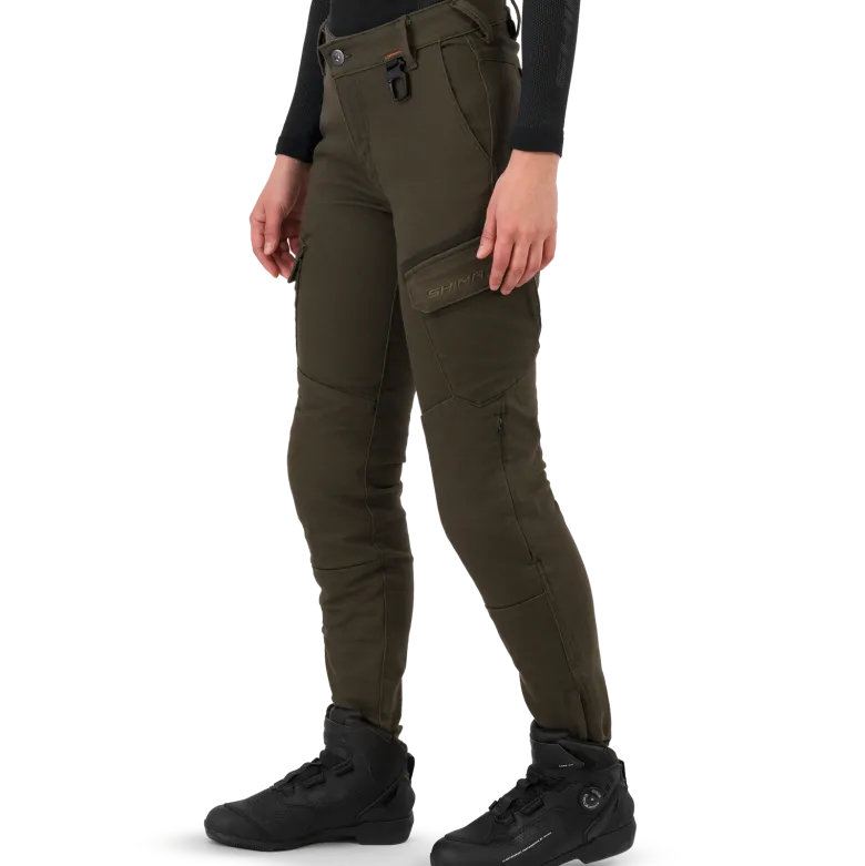 Jeansy motocyklowe damskie SHIMA RECON LADY GREEN zielony