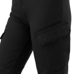 Jeansy motocyklowe damskie SHIMA RECON LADY BLACK czarny