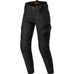 Jeansy motocyklowe damskie SHIMA RECON LADY BLACK czarny