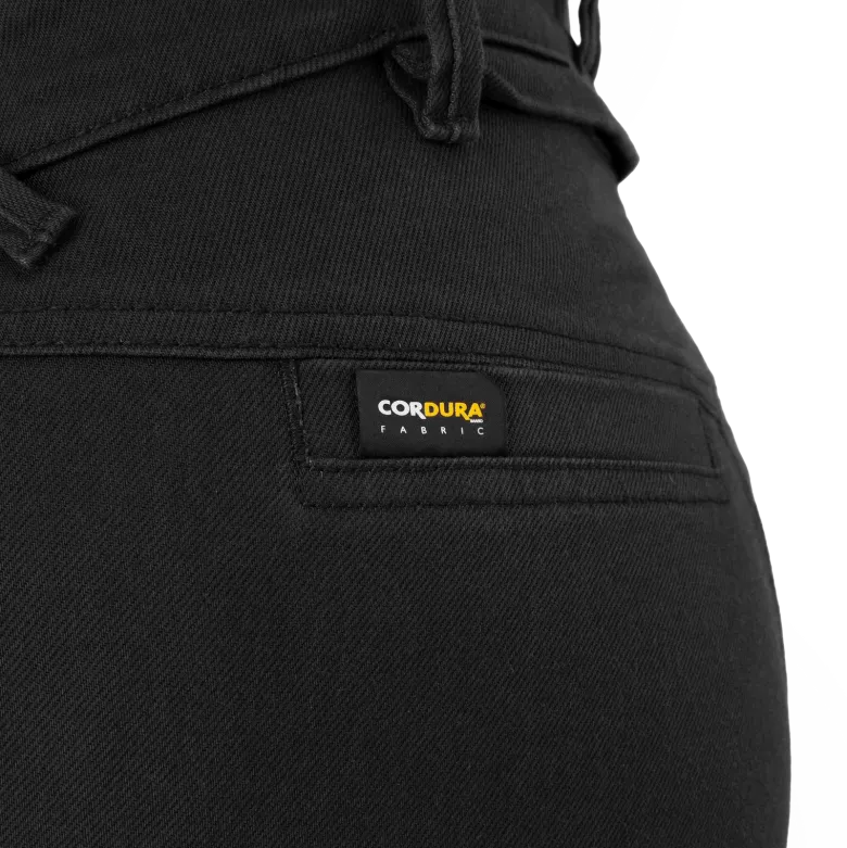 Jeansy motocyklowe damskie SHIMA RECON LADY BLACK czarny