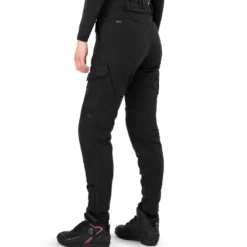 Jeansy motocyklowe damskie SHIMA RECON LADY BLACK czarny
